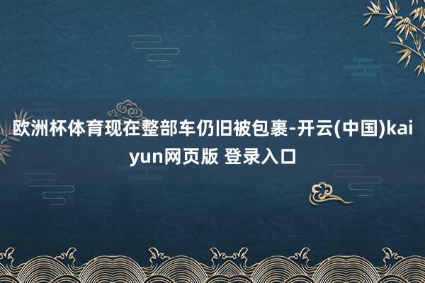 欧洲杯体育现在整部车仍旧被包裹-开云(中国)kaiyun网页版 登录入口