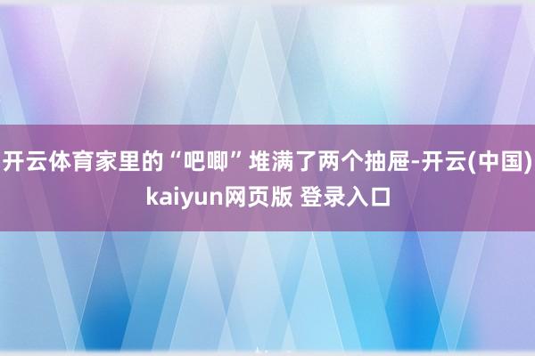 开云体育家里的“吧唧”堆满了两个抽屉-开云(中国)kaiyun网页版 登录入口