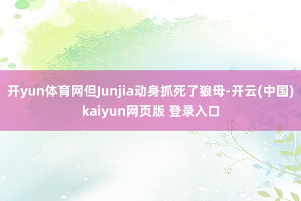 开yun体育网但Junjia动身抓死了狼母-开云(中国)kaiyun网页版 登录入口